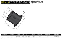 Load image into Gallery viewer, WHITELINE 09-13 SUBARU FORESTER REAR LOWER CONTROL ARM OUTER BUSHING KIT - W63610