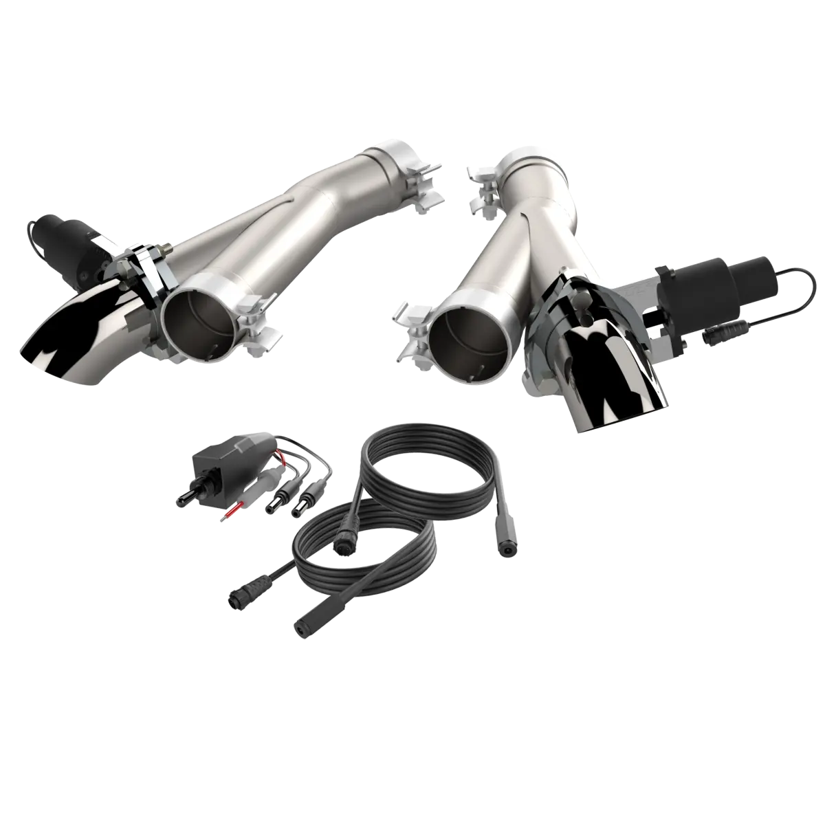 QTP 2012-2024 Jeep Grand Cherokee SRT, Trackhawk, Dodge Durango SRT, Hellcat QTP Aggressor Cutout Pipes - 527112 QTP