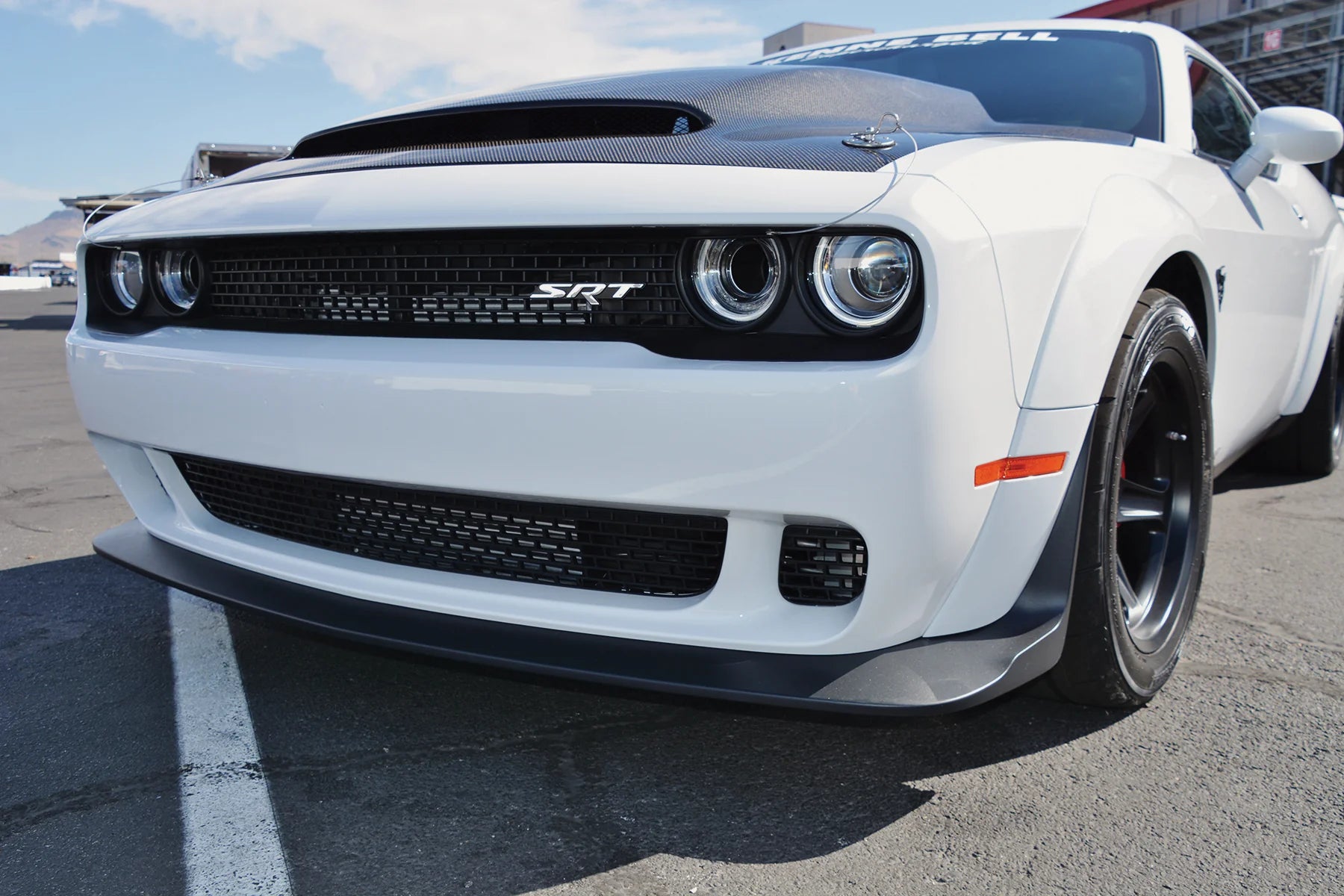 Anderson Composites 18-24 Dodge Challenger Demon Cowl Hood AC-HD18DGCHDM-KB Anderson Composites