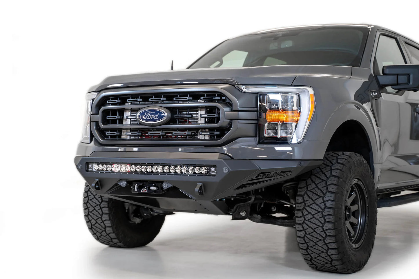 Addictive Desert Designs 2021-2023 Ford F-150 Stealth Fighter Winch Front Bumper - F191422860103 Addictive Desert Designs