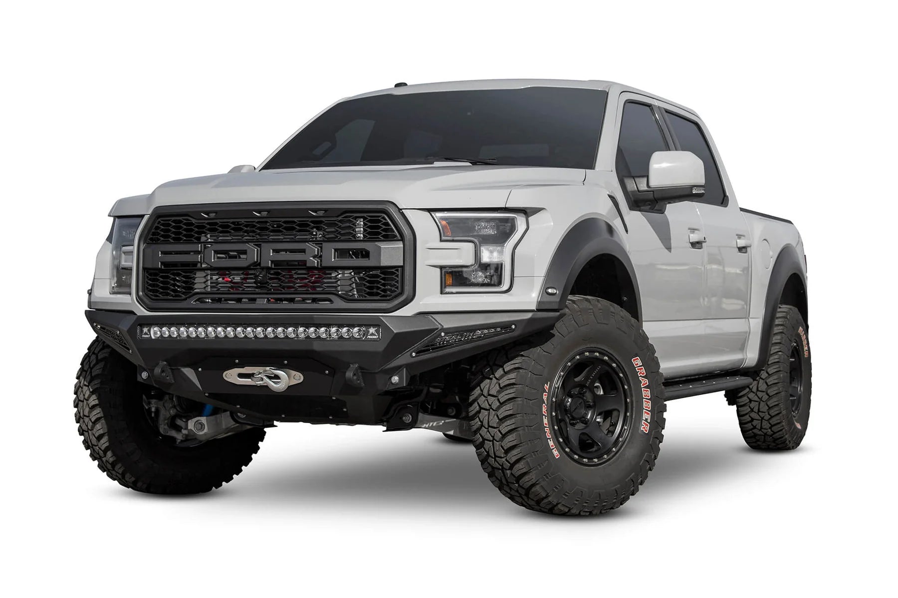 Ford Raptor Rear Winch Addictive Desert Designs 2017-2020 Ford Raptor Stealth Fighter Winch
