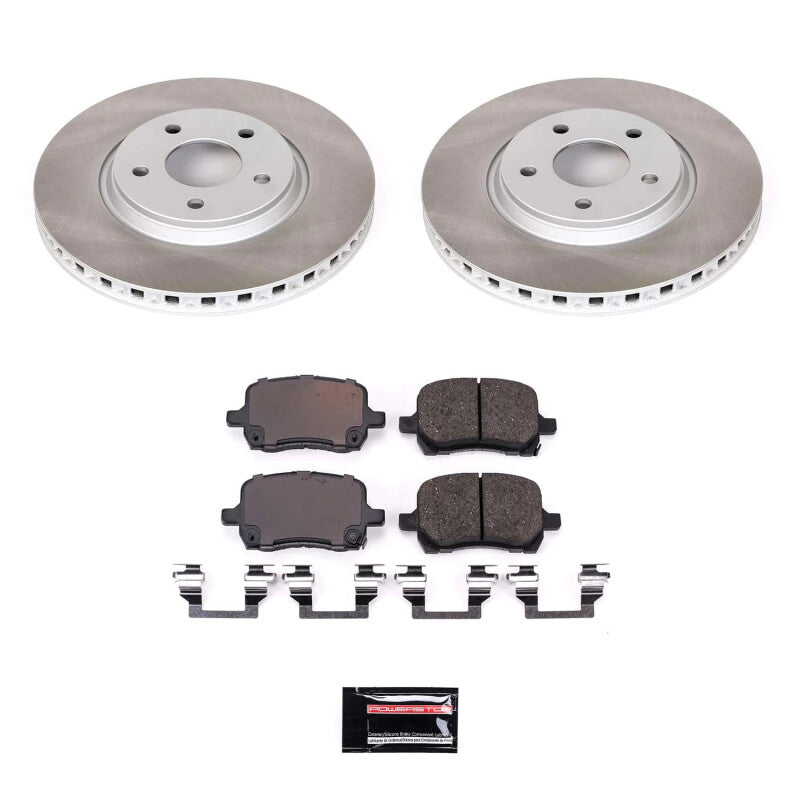 Power Stop 04-07 Saturn Ion Front Semi-Coated Rotor Kit PowerStop