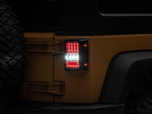 Load image into Gallery viewer, Raxiom 07-18 Jeep Wrangler JK Axial Series Lux LED Tail Lights- Blk Housing (Clear Lens)