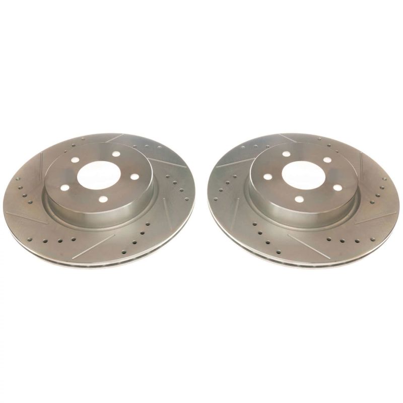 Power Stop 19-20 Infiniti QX50 Rear Evolution Drilled & Slotted Rotors - Pair PowerStop