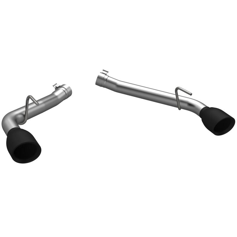 QTP 10-13 Chevrolet Camaro SS 6.2L 304SS Eliminator Muffler Delete Axle Back Exhaust w/4.5in Blk Tip QTP