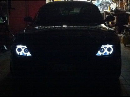 Spyder BMW Z4 03-08 Projector Headlights Xenon/HID Model Only - LED Halo Black PRO-YD-BMWZ403-HID-BK SPYDER