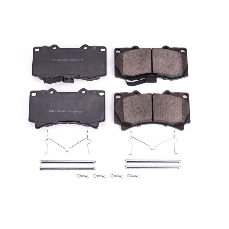 Power Stop 06-10 Hummer H3 Front Z17 Evolution Ceramic Brake Pads w/Hardware PowerStop