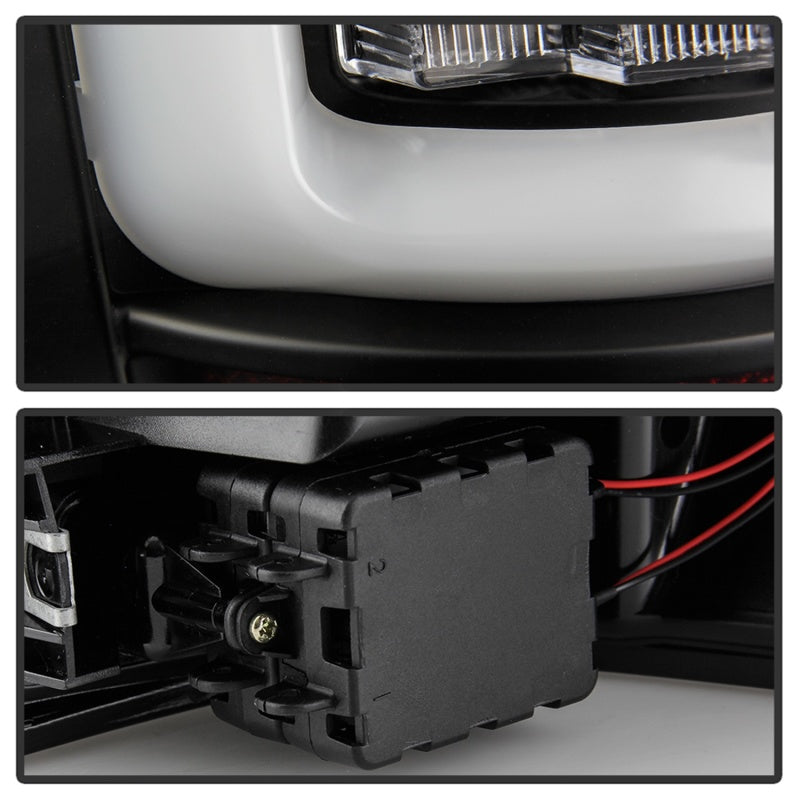 Spyder 99-04 Jeep Grand Cherokee - Light Bar Led Tail Lights - Black - ALT-YD-JGC99V3-BK SPYDER