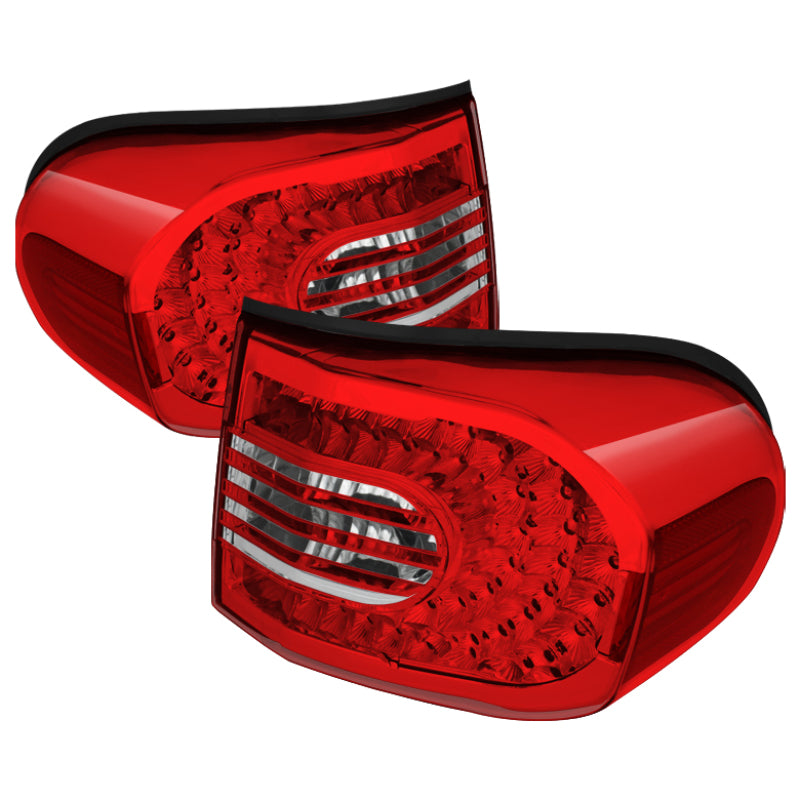 Xtune Toyota Fj Cruiser 07-14 LED Tail Lights Red/Clear ALT-CL-TFJ07-LED-RC SPYDER