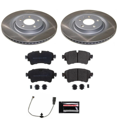 Power Stop 19-20 Audi A6 Quattro Front and Rear Semi-Coated Rotor Kit