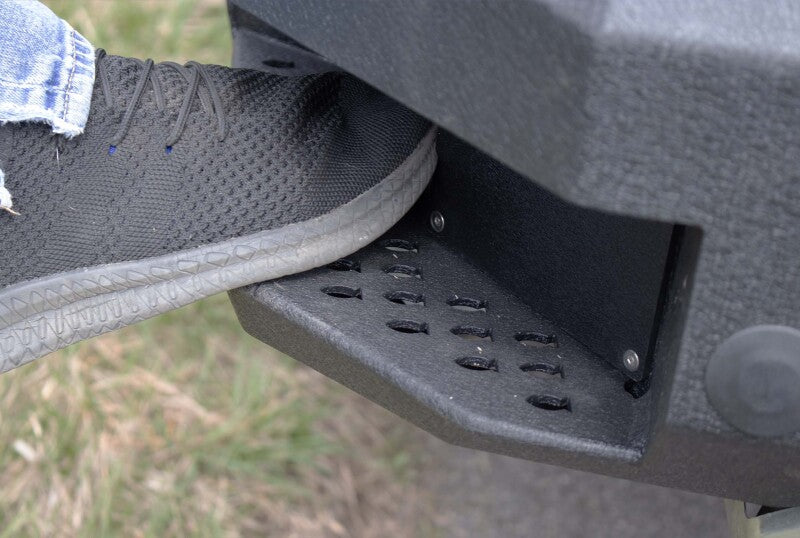 Fishbone Offroad 19-22 Chevy Silverado 1500 Rockfish Rear Bumper - Black Texture Fishbone Offroad