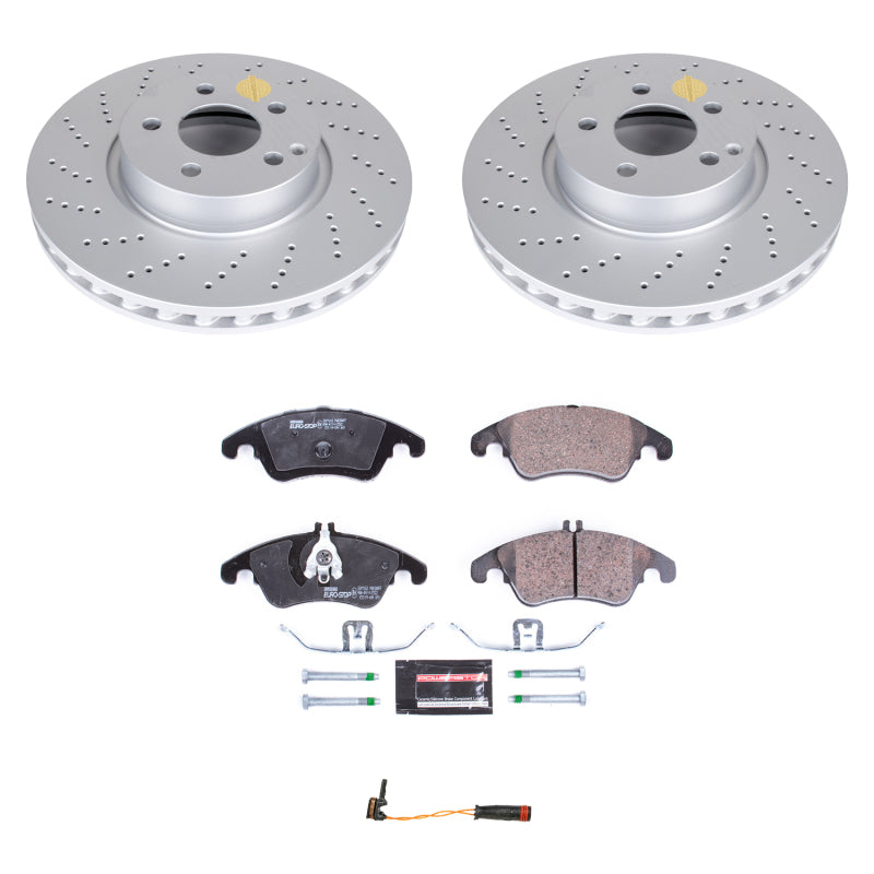 Power Stop 2014 Mercedes-Benz C300 Front Euro-Stop Brake Kit PowerStop