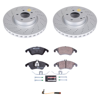 Power Stop 2014 Mercedes-Benz C300 Front Euro-Stop Brake Kit PowerStop