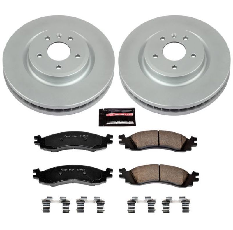 Power Stop 2010 Ford Taurus Front Z17 Evolution Geomet Coated Brake Kit PowerStop