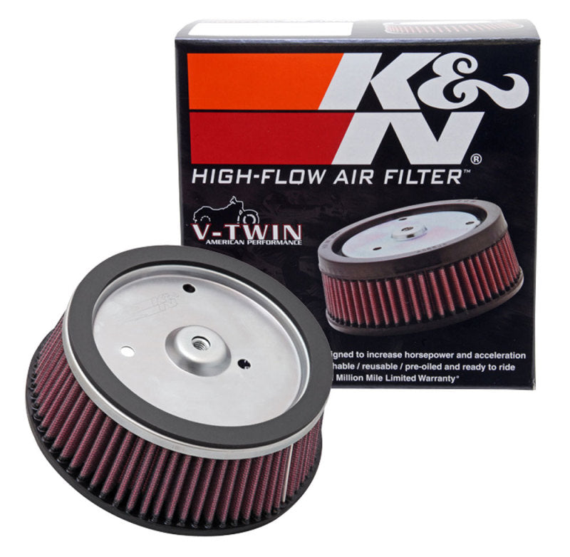 K&N Round Tapered 6.25in Base OD x 5.5in Top OD x 2.125in H Replacement Filter for Harley Davidson K&N Engineering