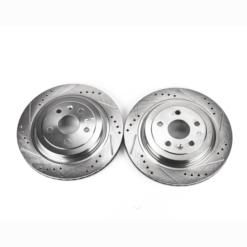 Power Stop 08-14 Cadillac CTS Rear Evolution Drilled & Slotted Rotors - Pair PowerStop