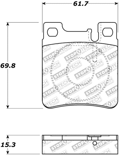 StopTech Premium Ceramic Brake Pads - 308.06030 Stoptech