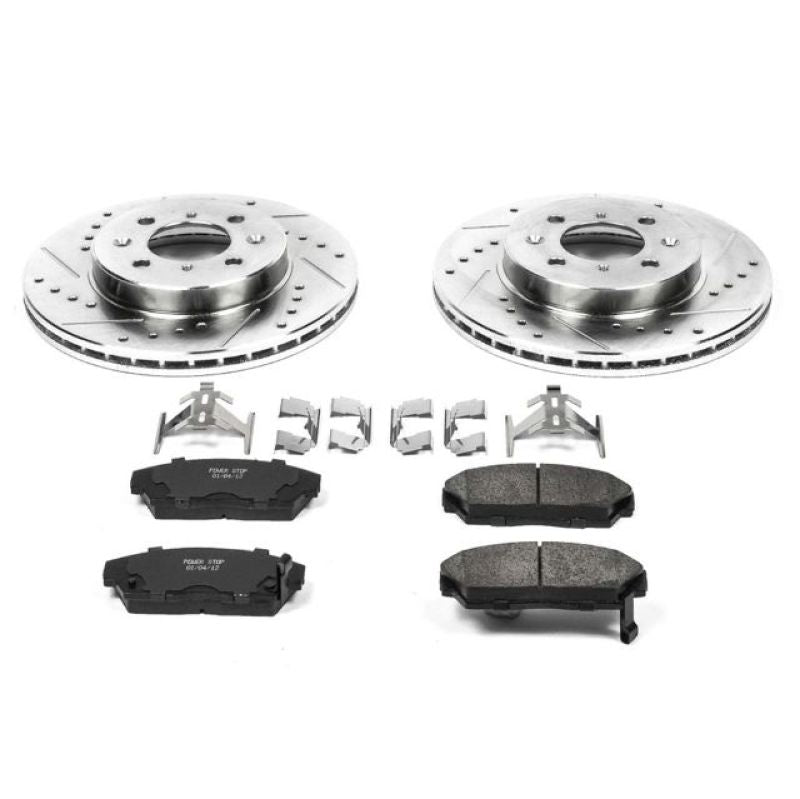 Power Stop 90-93 Acura Integra Front Z23 Evolution Sport Brake Kit PowerStop