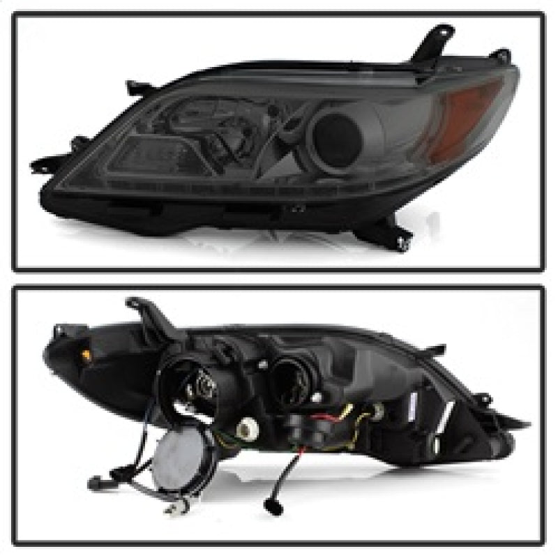 Spyder 11-14 Toyota Sienna Projector Headlights - DRL LED - Smoke PRO-YD-TSEN11-DRL-SM SPYDER