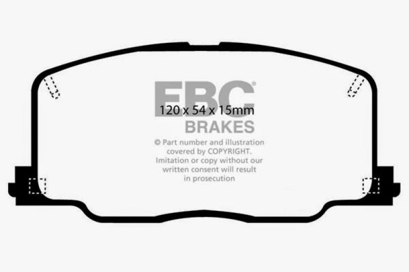 EBC RedStuff Front Brake Pads - DP3725C EBC