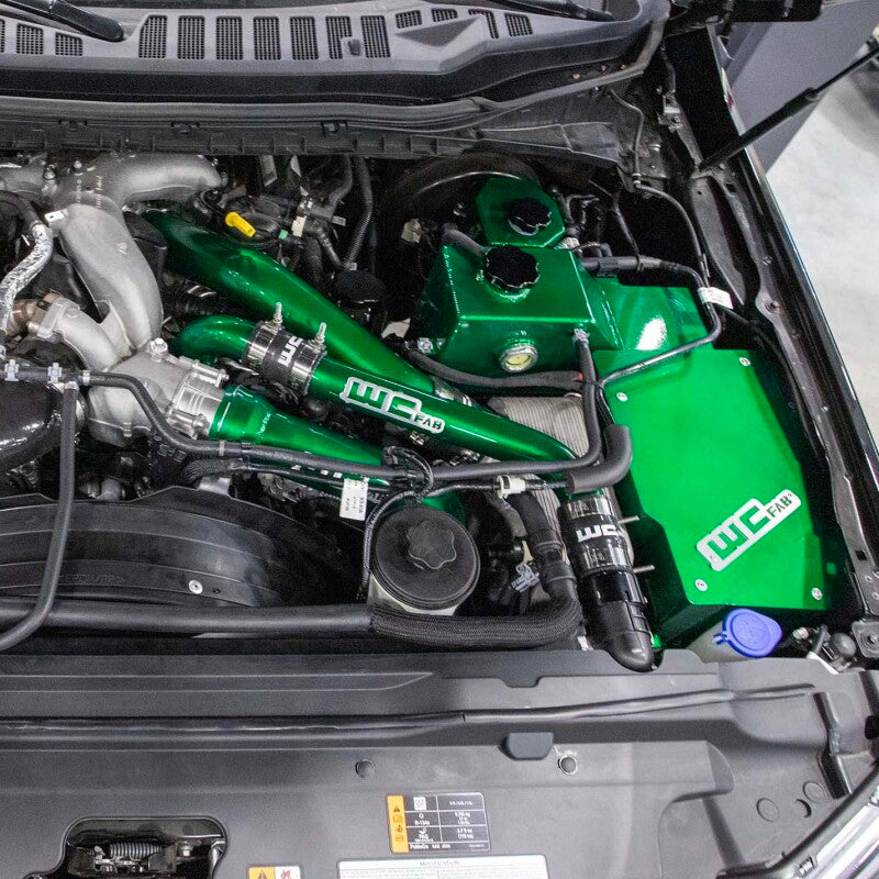 Wehrli 15-24 Ford 6.7L Power Stroke 3in Hot Side Intercooler Pipe - Kiwi Green - WCF100316-KIWI