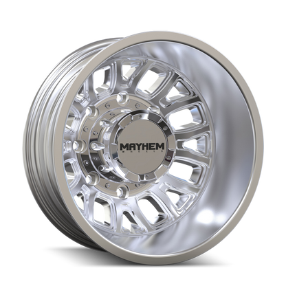 Mayhem 8107D Cogent Dually 17x6.5 / 8x200 BP / 125mm Offset / 142mm Hub Polished Wheel