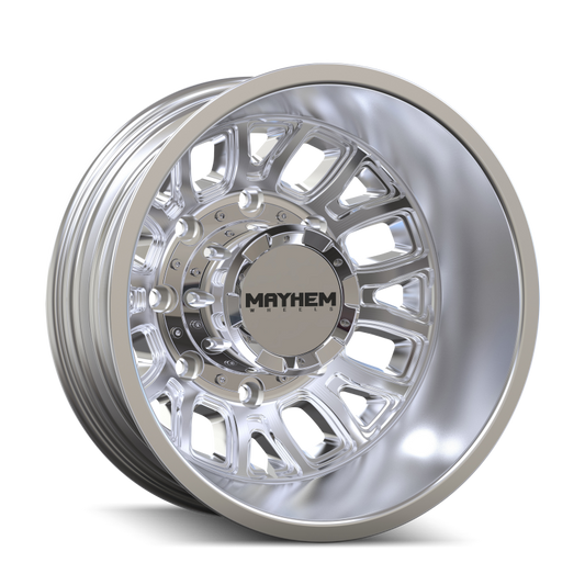 Mayhem 8107D Cogent Dually 17x6.5 / 8x200 BP / -142mm Offset / 142mm Hub Polished Wheel