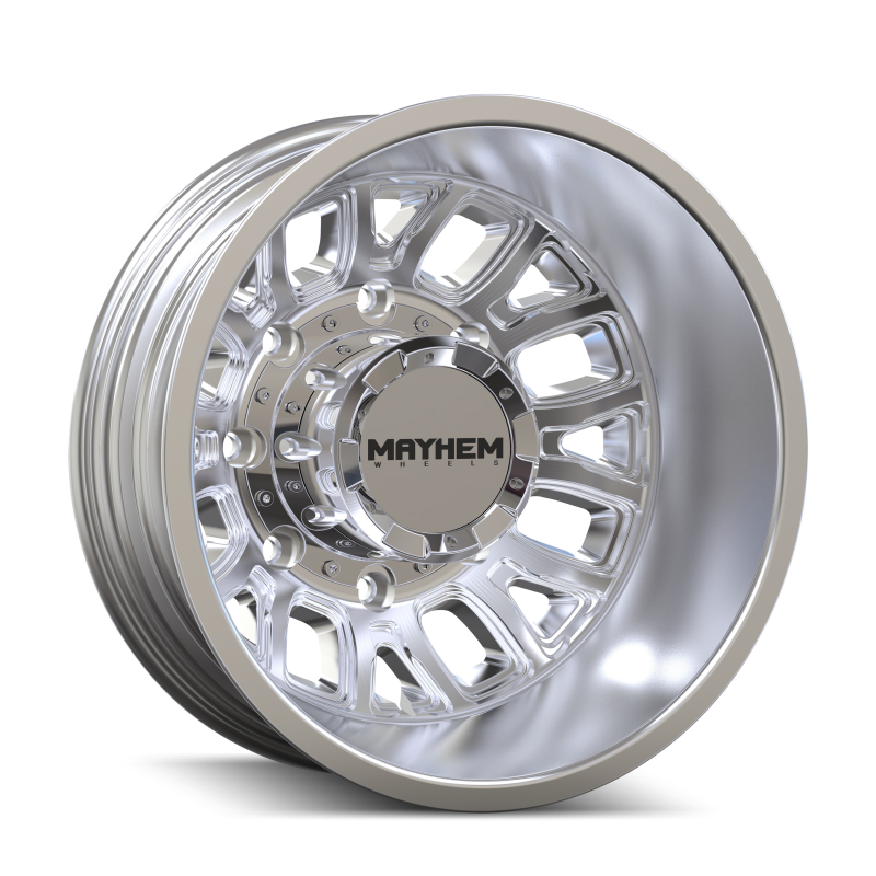 Mayhem 8107D Cogent Dually 17x6.5 / 8x165.1 BP / 125mm Offset / 121.3mm Hub Polished Wheel