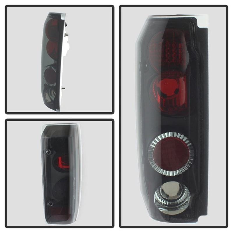 Spyder Ford F150 87-96/Ford Bronco 88-96 Euro Style Tail Lights Black Smoke ALT-YD-FF15089-BSM SPYDER