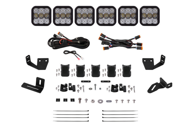 Diode Dynamics Prinsu/Sherpa Roof Racks SS5 CrossLink Bracket Kit