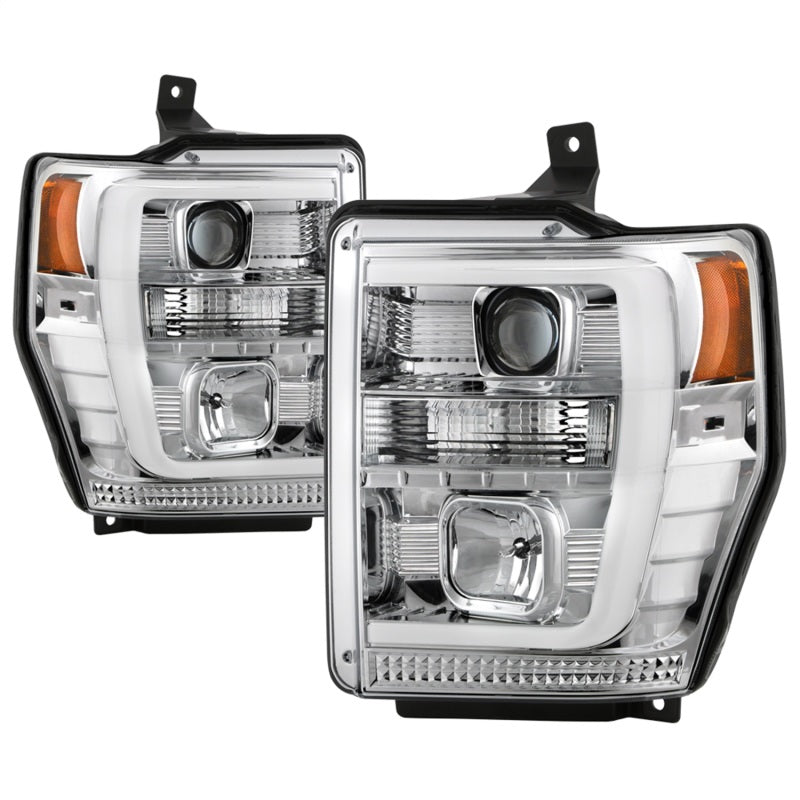 Spyder Ford F-250/350/450 08-10 V2 High-Power LED Headlights-Switch Back-Chrome PRO-YD-FS08PL-SBLB-C SPYDER