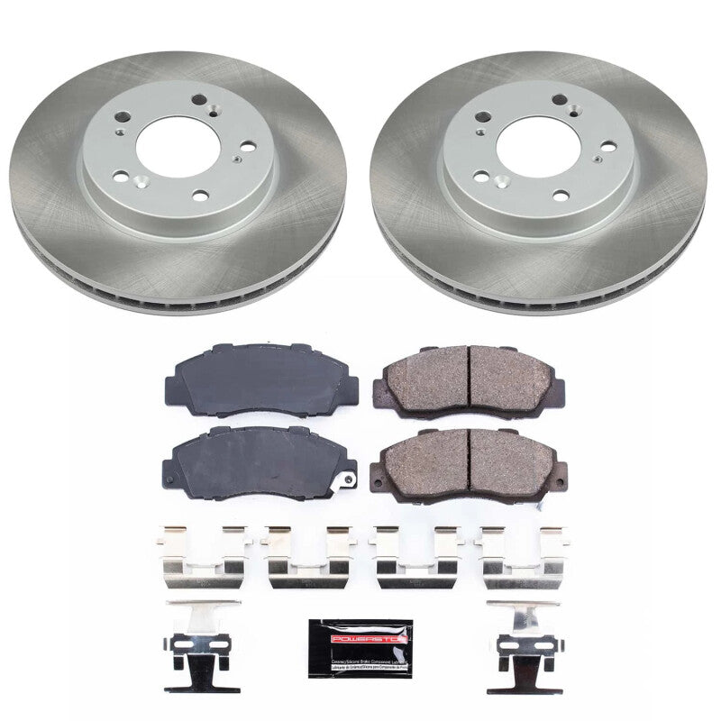 Power Stop 96-99 Isuzu Oasis Front Semi-Coated Rotor Kit PowerStop