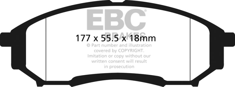 EBC Ultimax2 Rear Brake Pads - UD1068 EBC