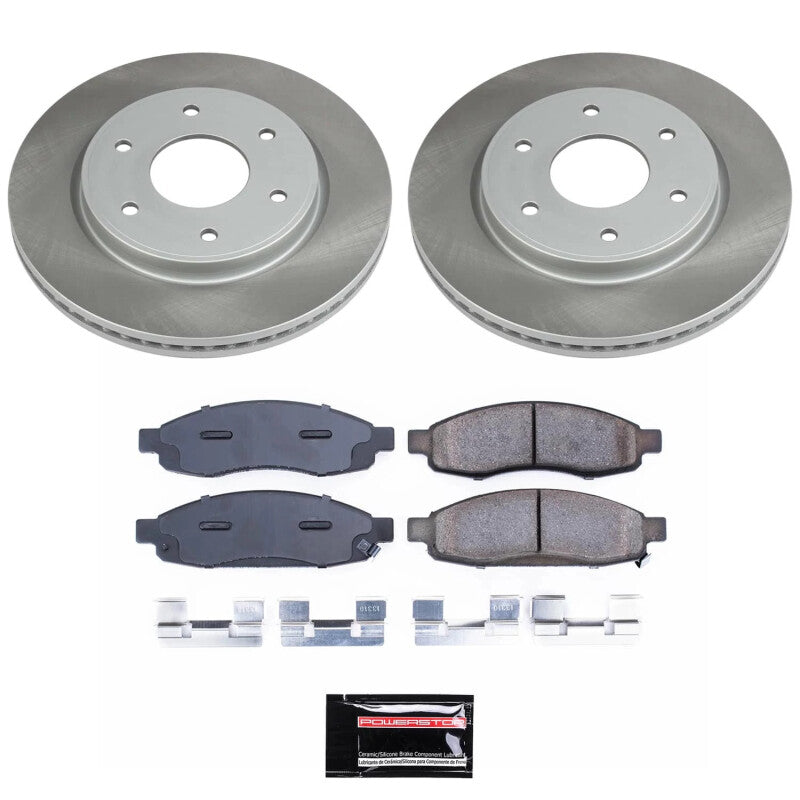 Power Stop 05-07 Nissan TITAN Front Semi-Coated Rotor Kit PowerStop
