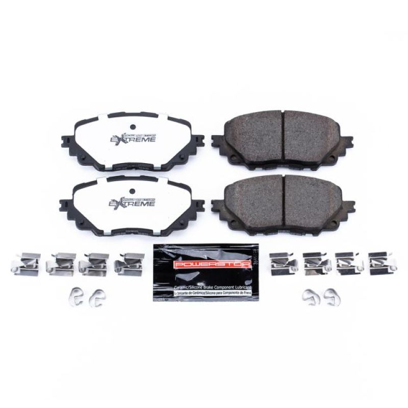Power Stop 17-19 Fiat 124 Spider Front Z26 Extreme Street Brake Pads w/Hardware PowerStop
