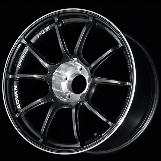 ADVAN Racing RZIII 18x7.5 +47 5x114.3 Wheel - Black Gun Metallic & Diamond Cut - YAJ38F47EBGC