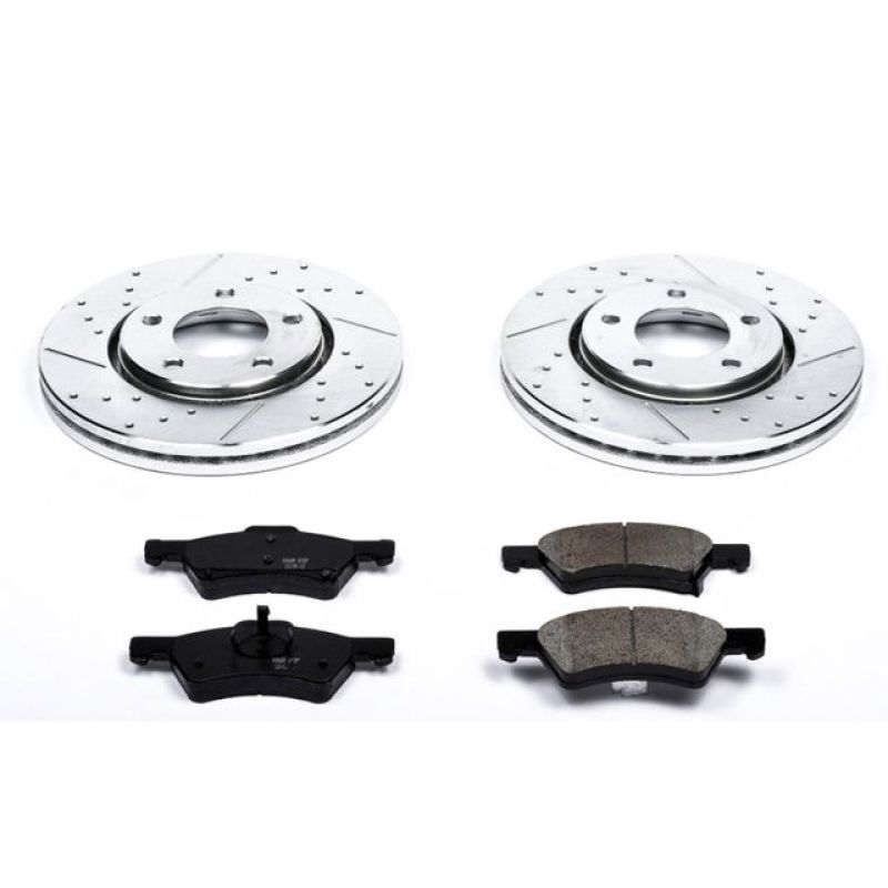 Power Stop 03-04 Dodge Caravan Front Z23 Evolution Sport Brake Kit PowerStop