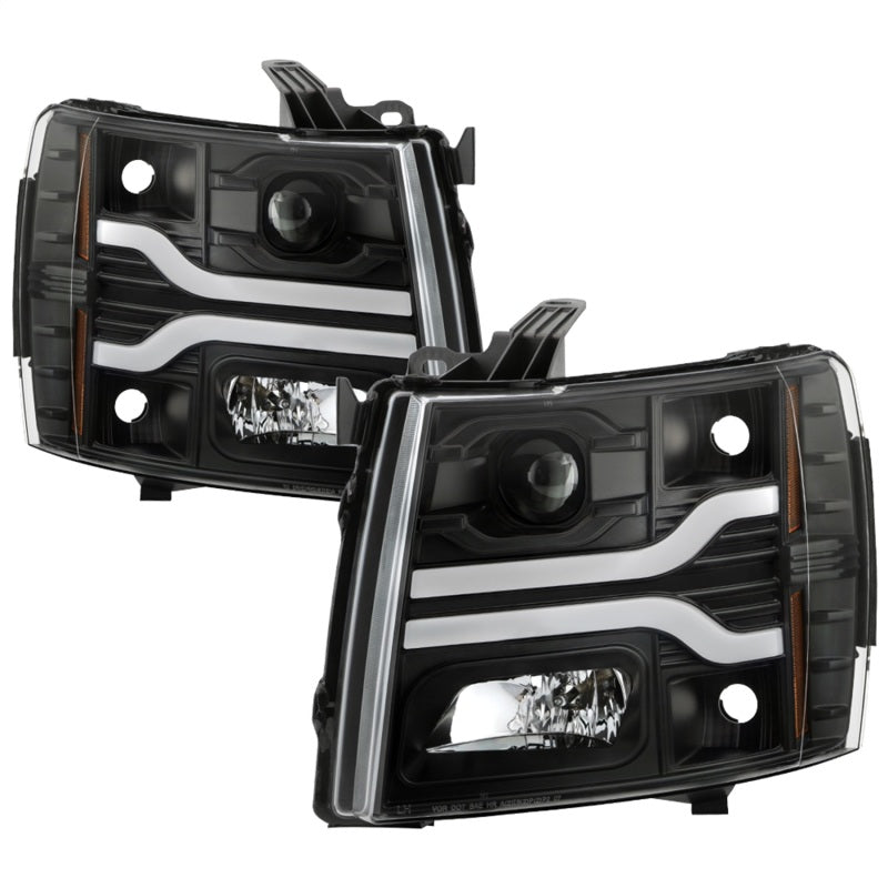 Spyder Chevy Silverado 1500 07-13/2500HD/3500HD 07-14 LED Black PRO-YD-CS07V3PL-BK SPYDER