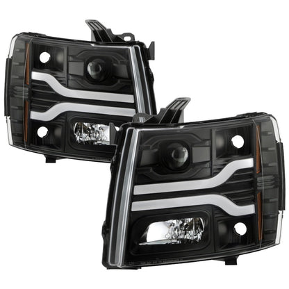 Spyder Chevy Silverado 1500 07-13/2500HD/3500HD 07-14 LED Black PRO-YD-CS07V3PL-BK SPYDER