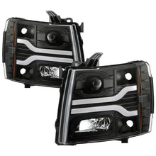 Load image into Gallery viewer, Spyder Chevy Silverado 1500 07-13/2500HD/3500HD 07-14 LED Black PRO-YD-CS07V3PL-BK