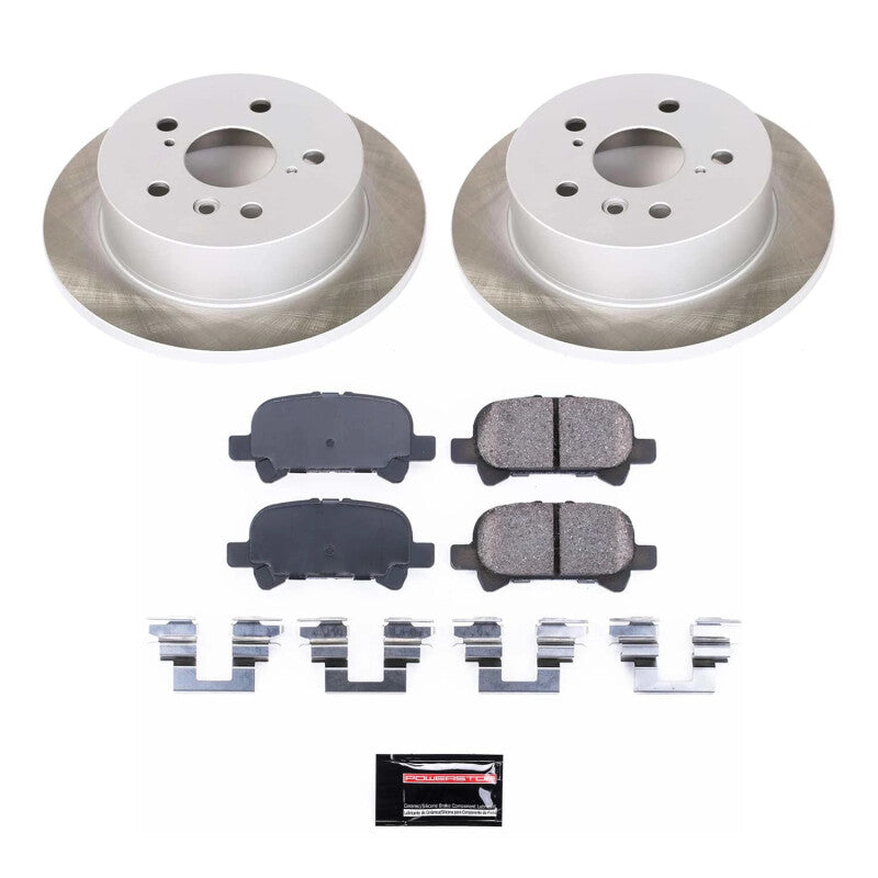 Power Stop 04-08 Toyota Solara Rear Semi-Coated Rotor Kit PowerStop