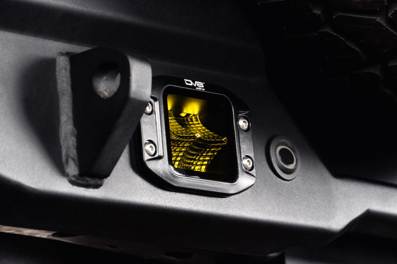DV8 3-Inch Elite Series LED Amber Flush Mount Pod Light  BE3FMW40W