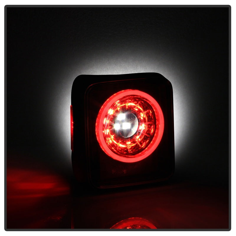 Spyder 19-20 Jeep Wrangler - Full LED Tail Lights - Seq Turn Signal - Black ALT-YD-JW19-SEQ-BK SPYDER
