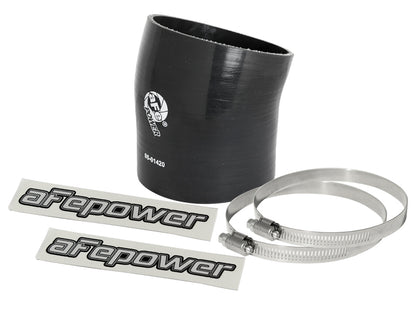 afe Magnum FORCE Intake Coupling Kit (4-1/4 IN ID to 3-7/8 IN ID x 17 Deg.) Elbow Coupler - Black