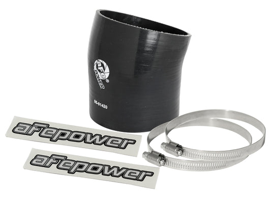 afe Magnum FORCE Intake Coupling Kit (4-1/4 IN ID to 3-7/8 IN ID x 17 Deg.) Elbow Coupler - Black