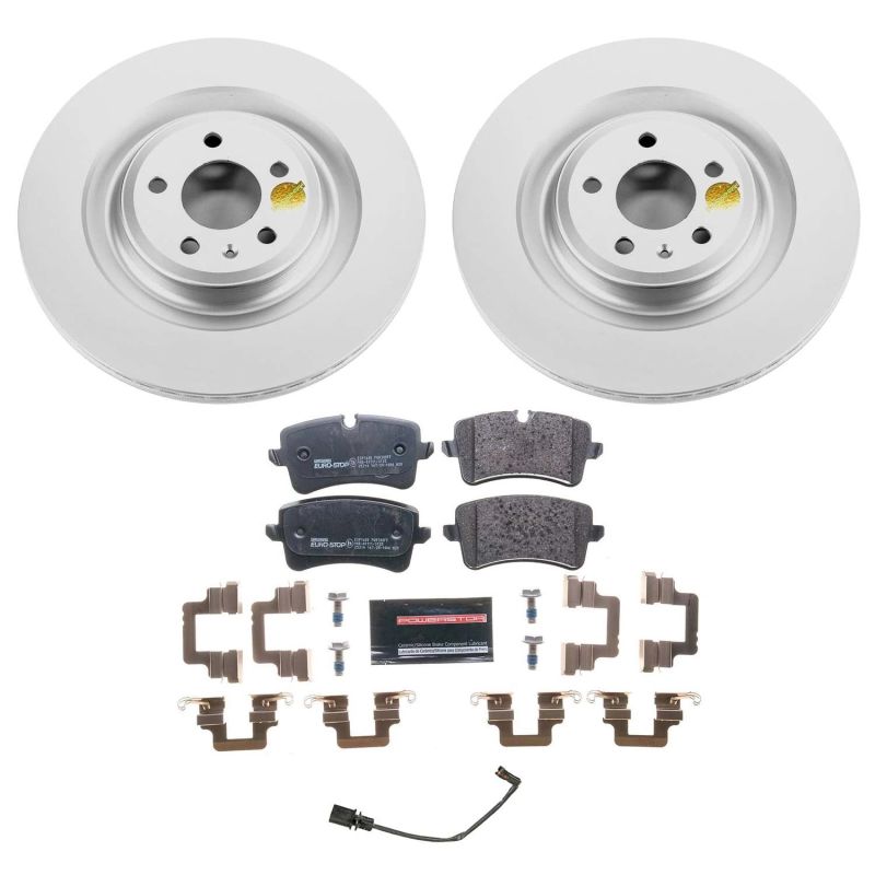 Power Stop 16-18 Audi A7 Quattro Rear Euro-Stop Brake Kit PowerStop
