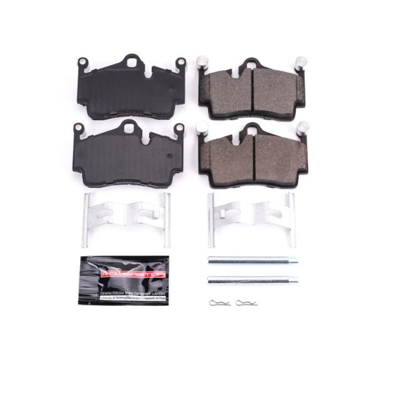 Power Stop 17-18 Porsche 718 Boxster Rear Z23 Evolution Sport Brake Pads w/Hardware PowerStop