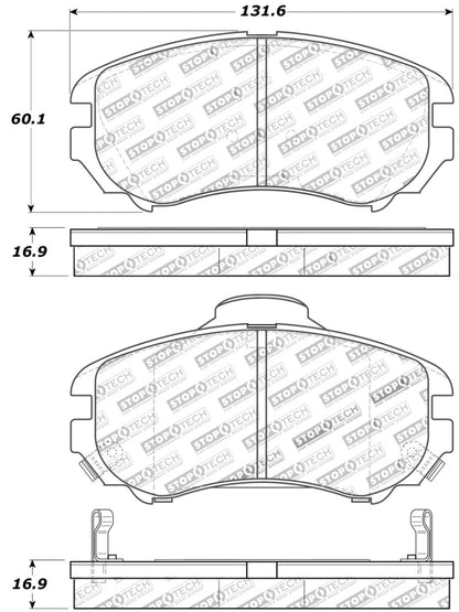 StopTech Premium Ceramic Brake Pads - 308.09240 Stoptech
