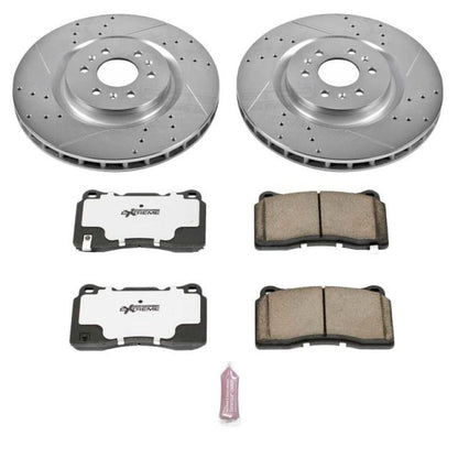 Power Stop 04-07 Cadillac CTS Front Z26 Street Warrior Brake Kit PowerStop