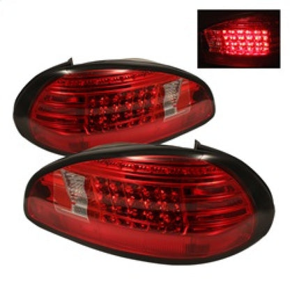 Spyder Pontiac Grand Prix 97-03 LED Tail Lights Red Clear ALT-YD-PGP97-LED-RC SPYDER